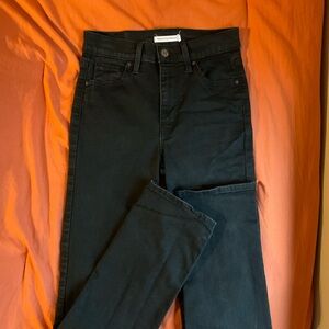 LEVI’S 724 High Rise Straight 26 Black jeans NWOT